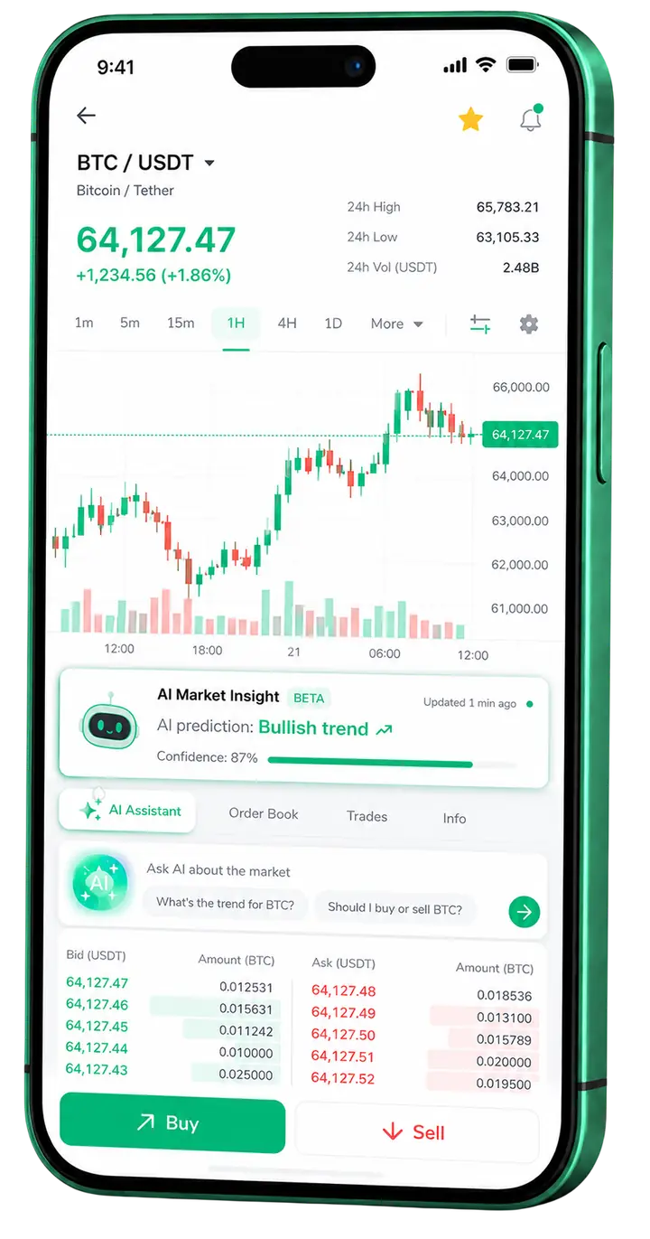 Firmer Editaje — app móvil Pantalla móvil de trading en Firmer Editaje